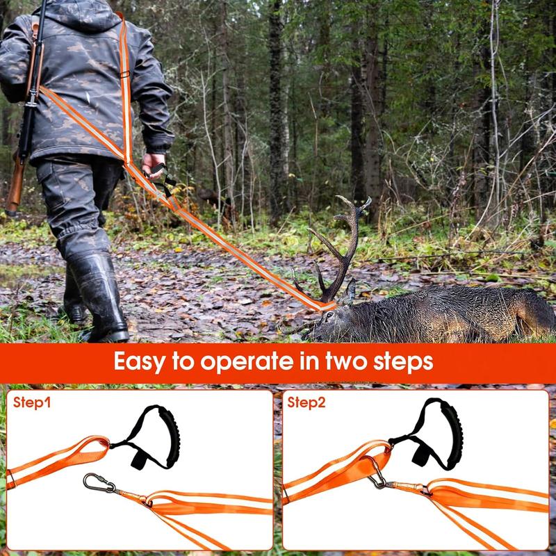 Deer Drag and Harness Heavy Duty Deer Drag Strap Durable Safety Deer Dragging Rope Deer Hunting Accessories for Deer Hunters