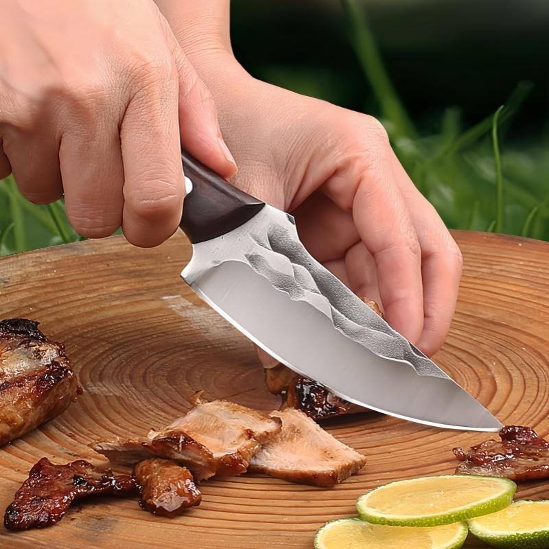 Outdoor  Knife with Cover, 1 Count Multipurpose Chicken Wing Meat Steak Cutting  Knife, Portable Barbecue Knife for Home Outdoor Kitchen Dining Room Picnic, 2024 Kitchen Gadgets