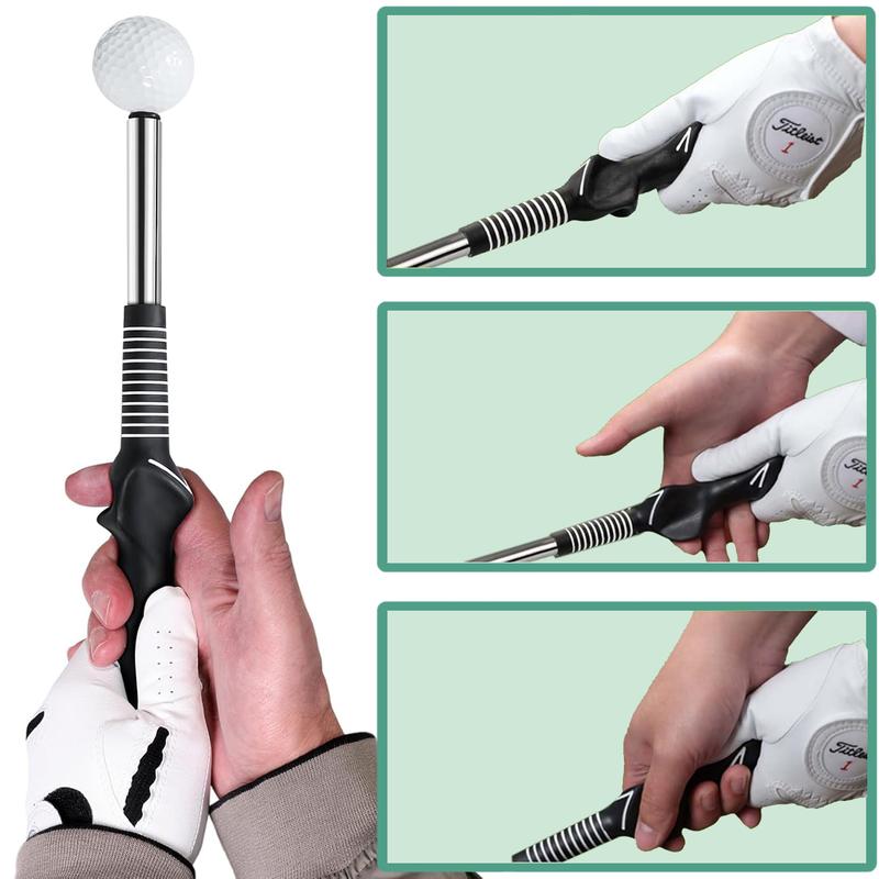 Golf Flexible Telescopic Sound Club, Swing Training Aids, Golf Grip Trainer and Golf Swing Trainer. Golf Gifts for Golfer.