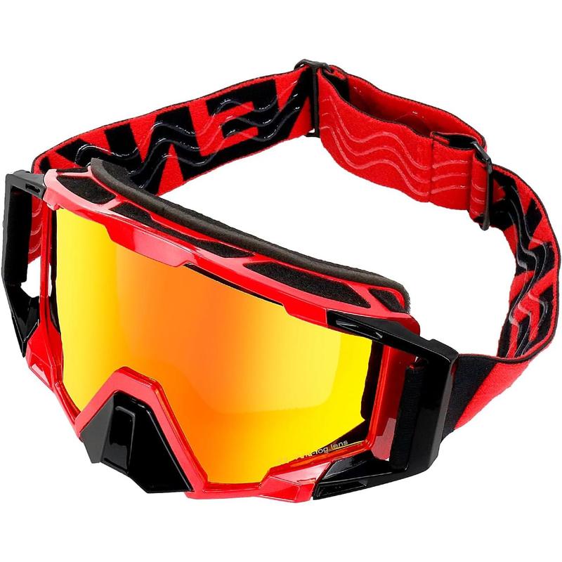 Dirt Bike Goggles Motocross Goggles with Nose Cover MX Goggles ATV Off Road Dirtbike Goggles for Unisex Adult