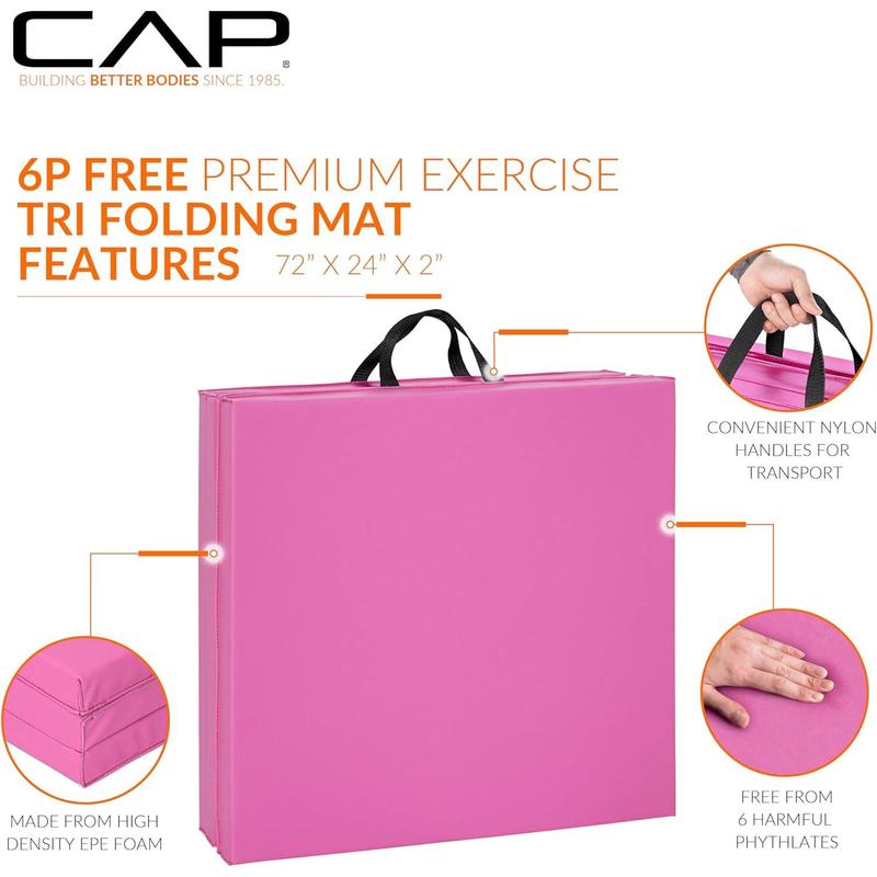 CAPB All Purpose Folding Anti Tear Exercise Training Aerobic Fitness Gym & Gymnastics Balance Mat | Multiple options