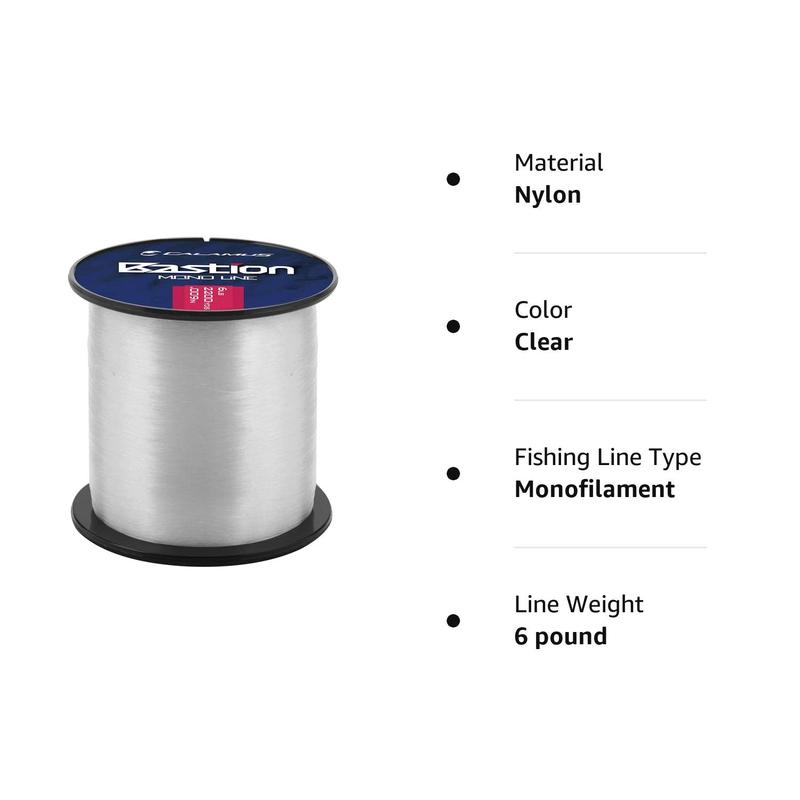 Calamus Bastion Monofilament Fishing Line - Strong Abrasion Resistant Mono Line - Superior Nylon Material Mono Fishing Line for Freshwater and Saltwater, Fishing Gifts for Men