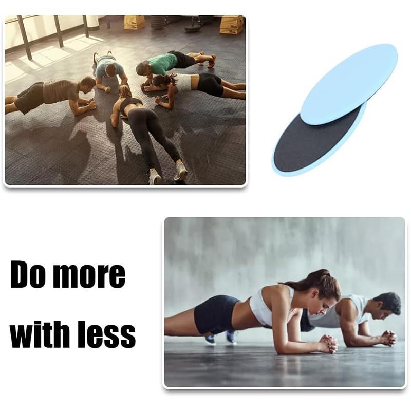 Solid Color Yoga Sliding Discs, 2 Counts Yoga Fitness Foot Sliding Pads, Workout Equipment for Abdominal Core Training, Body Shaping