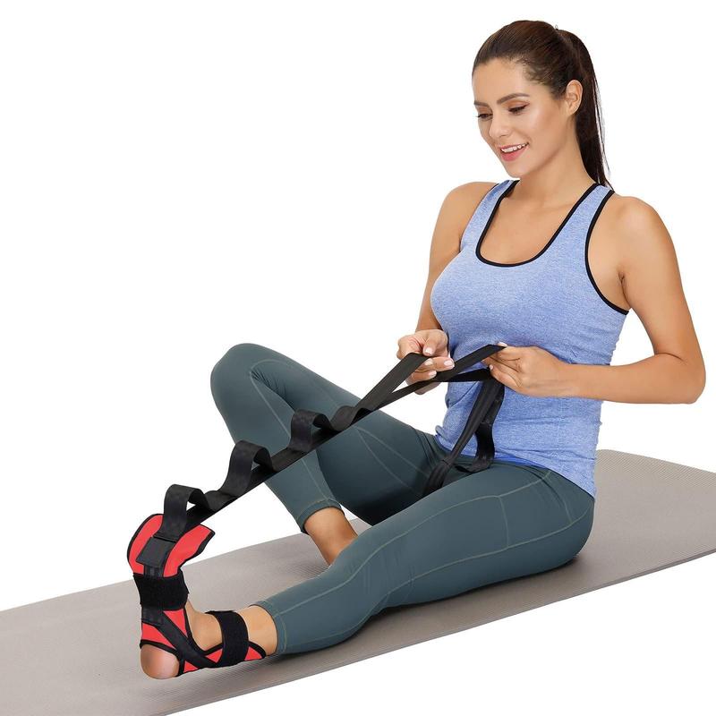 Yoga Leg Stretching Strap, Adjustable and Durable Design Achilles Tendonitis & Hamstring, Provides Gentle and Effective Stretching