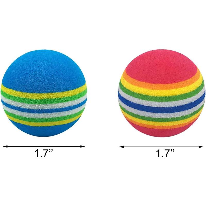 20 count Sponge Practice Golf Balls Golf  Balls Garden Soft  Elastic Golf Balls for Indoor Outdoor Golf Practice - Red and Blue