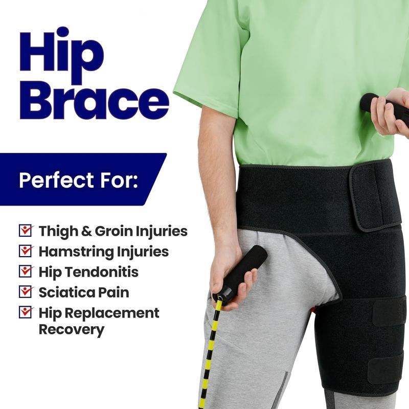 Unisex's Groin Protective Belt, 1 Count Fitness Leg Protection To Prevent Muscle Strain, Hip Protective Belt, Compression Thigh Protection