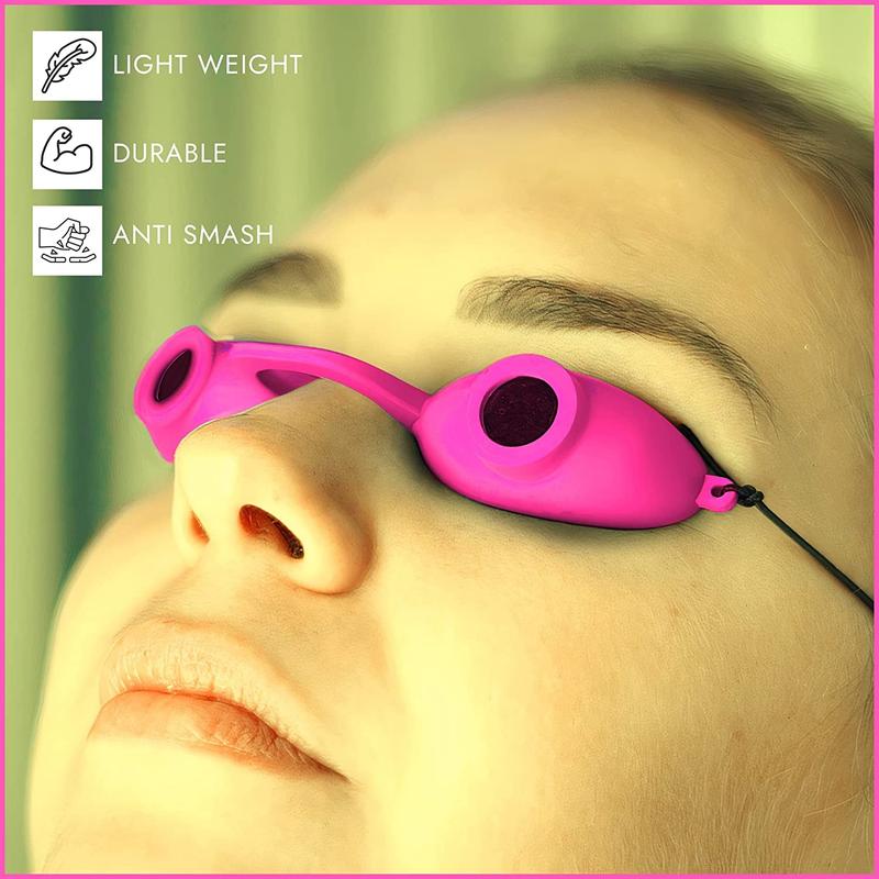 Evo Flex Flexible UV Eye Protection, FDA Compliant Individual Tanning Bed Goggles, Random Color, 1 Count