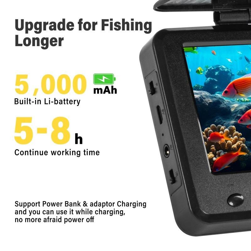 2024 fully upgraded single-sided sunshade underwater camera fishing and viewing set is suitable for fishing enthusiasts, a perfect gift for Thanksgiving, Teachers' Day and grandparents