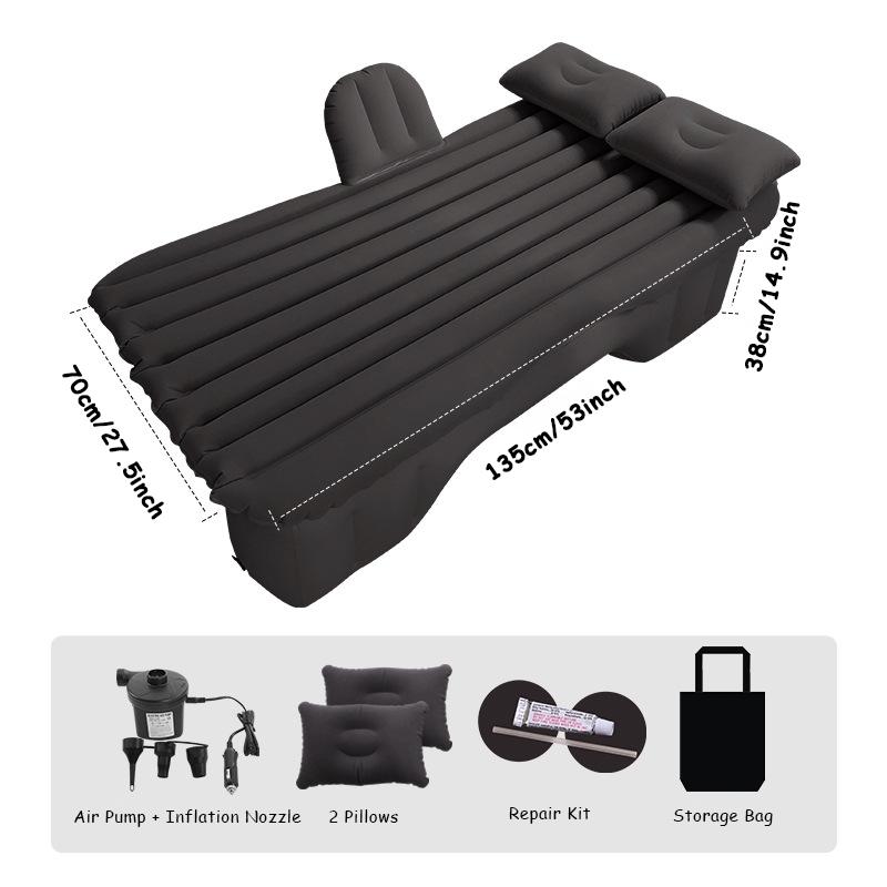 Inflatable Car Air Mattress Back Seat Bed,Car Beds Thickened Car Camping Air Mattress Bed with Air Pump,Portable Car Travel Mattress,Car Sleeping Mattress Bed for Car Universal SUV carairmattress