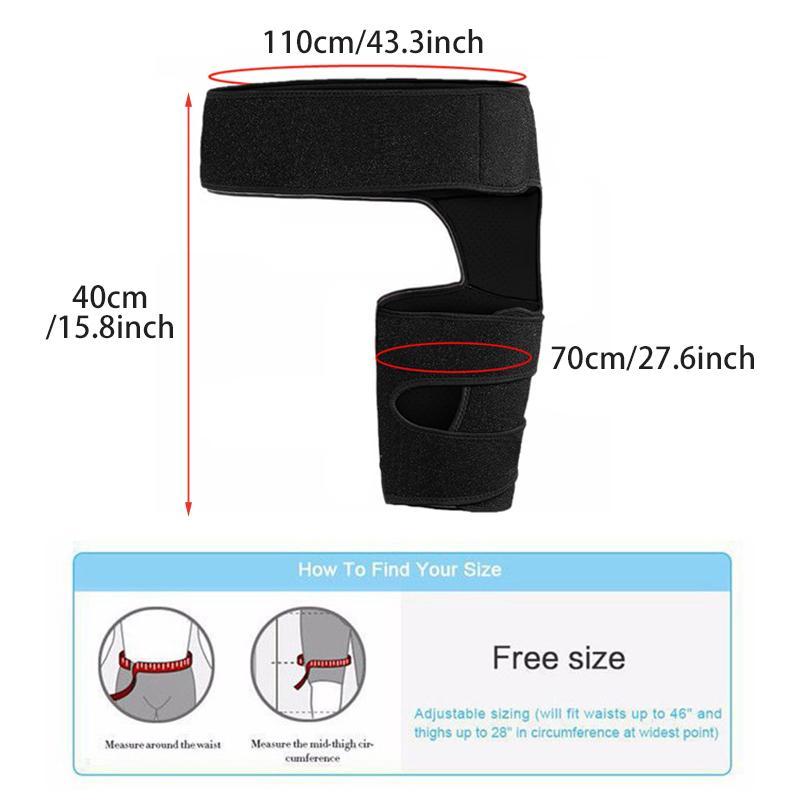 Unisex's Groin Protective Belt, 1 Count Fitness Leg Protection To Prevent Muscle Strain, Hip Protective Belt, Compression Thigh Protection