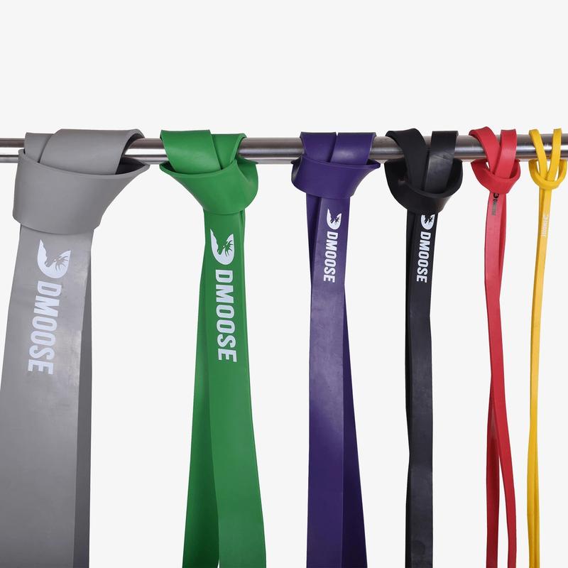 DMoose Pull up Assistance Bands - Pull Up Band for Powerlifting, Strength Training, Stretching, Mobility & Physical Therapy