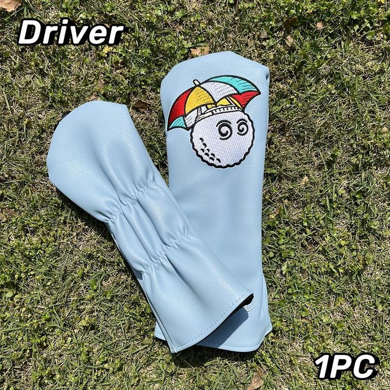 Golf Wood Head Cover, Cartoon Pattern Golf Club Head Cover, Waterproof Protector Set, Soft Durable Golf Accessories