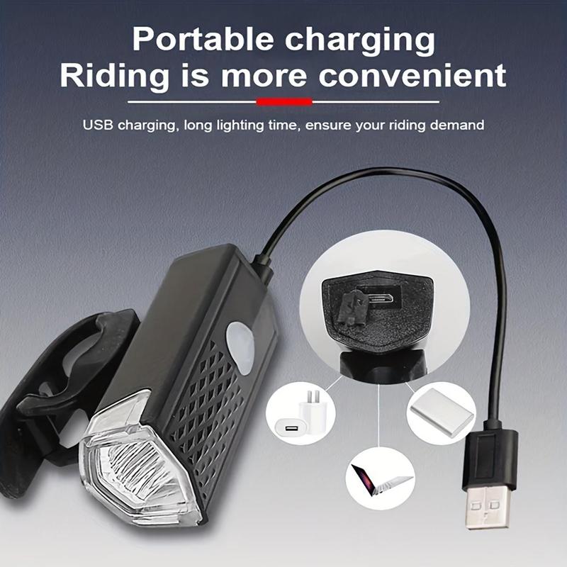 USB Rechargeable Motorcycle Headlight, Waterproof LED Motorcycle Light, 3-Modes Bicycle Light, Safety Warning Light, Bicycle Accessories