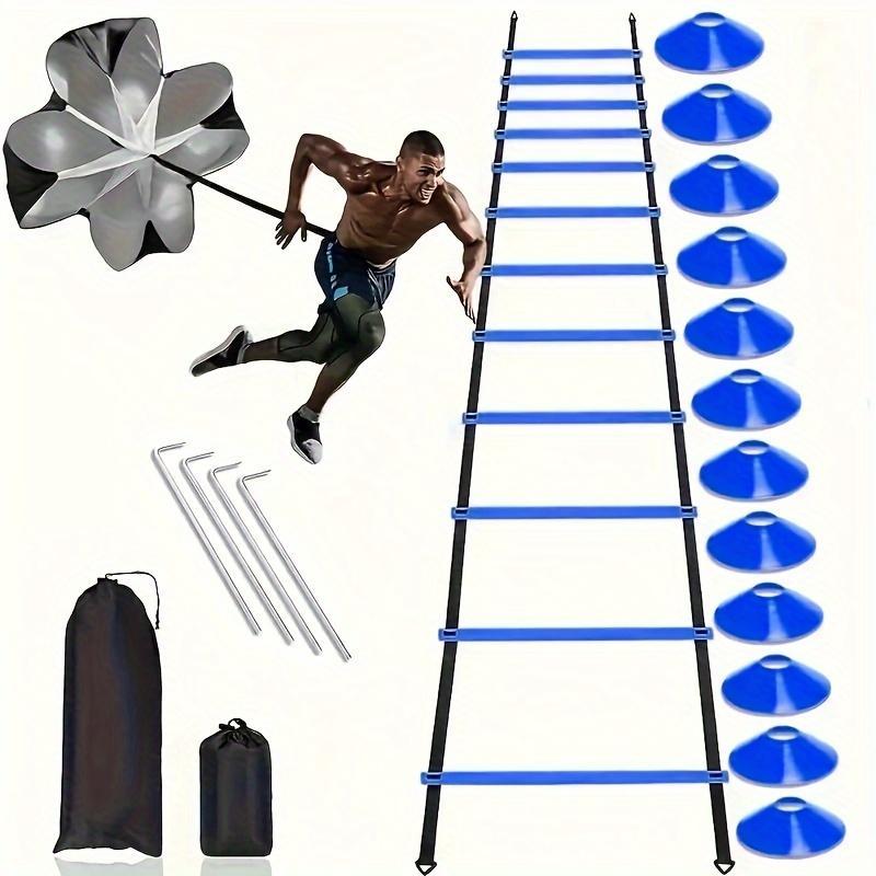 Football Agility Training Equipment Set, 1 Set Football Training Obstacle, Speed Sensitivity Training Ladder, Agility Training Equipment for Football, Christmas Gift