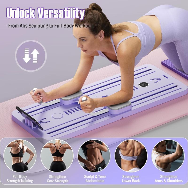 Multi-functional Abdominal board 6-in-1Exercise Board, Home Pilates Reformer, AbsWorkout Equipment for Abdominal & CoreStrength Training