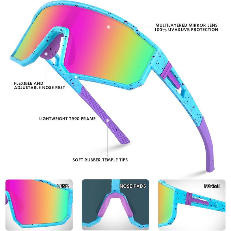 Youth Baseball Sunglasses,  Polarized  Sunglasses,UV400 Protection Glasses for Boys Girls Softball Cycling