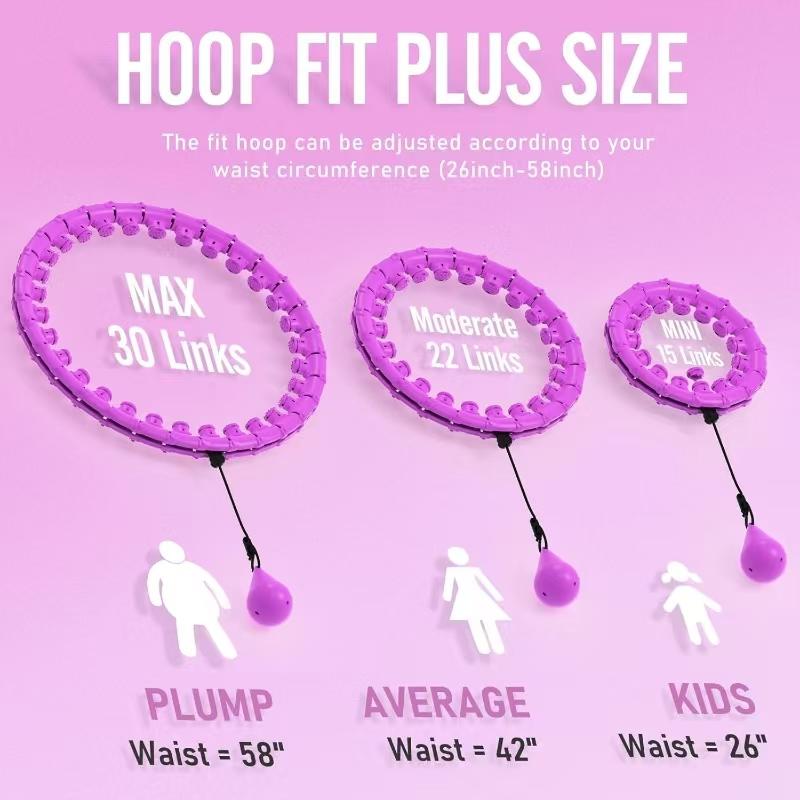 JKSHMYT HOT Infinity Fit Hoop Plus Size, 30 Detachable Links, Exercise Hoop for Women and Beginners j phula