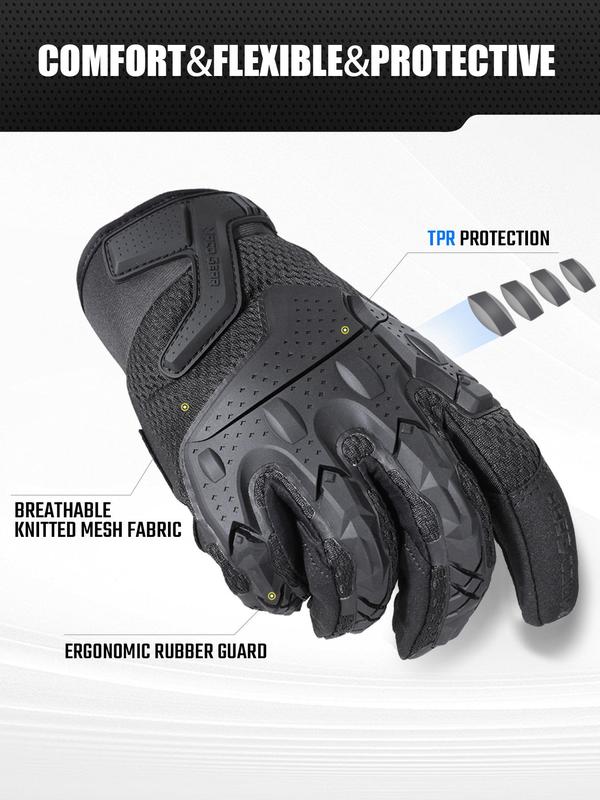 Outdoor Sports Gloves, Non-slip Gloves for Men & Women, Touch Screen Gloves for Climbing, Bicycle, Motorcycle, Work, Cycling