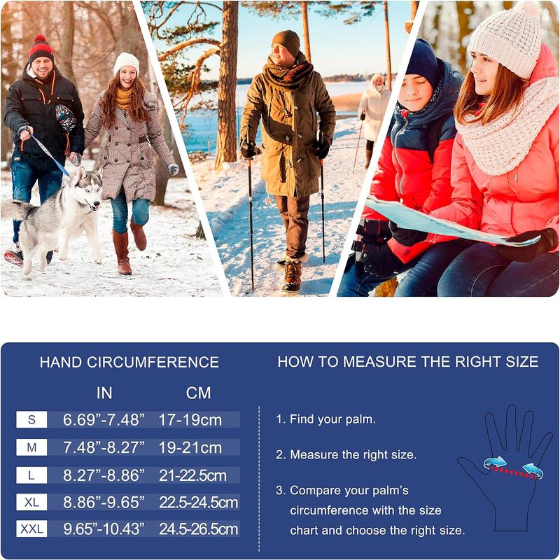 Winter Gloves Women Men Ski Snow Gloves Liner Thermal Warm Touch Screen, Suit for Running, Cycling, Biking, Hiking, Driving, Walking, Typing, Freezer Work, Sports, Soccer, Shooting, Gaming 102 SIMARI