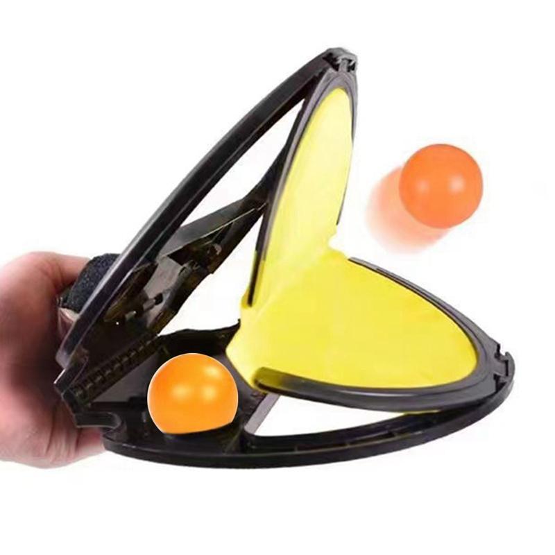 Handheld Table Tennis Game, Handheld Elastic Ball Catcher with 2 Counts Ball, Outdoor Parent-child Fitness Toy, Ball Sports Equipment