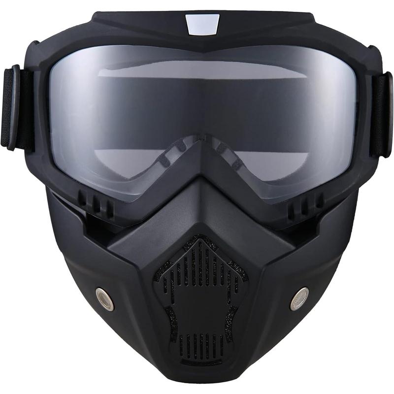 Paintball Mask Anti Fog,  Riding Goggles Glasses With Removable  Mask,Adjustable Motocross Eyewear