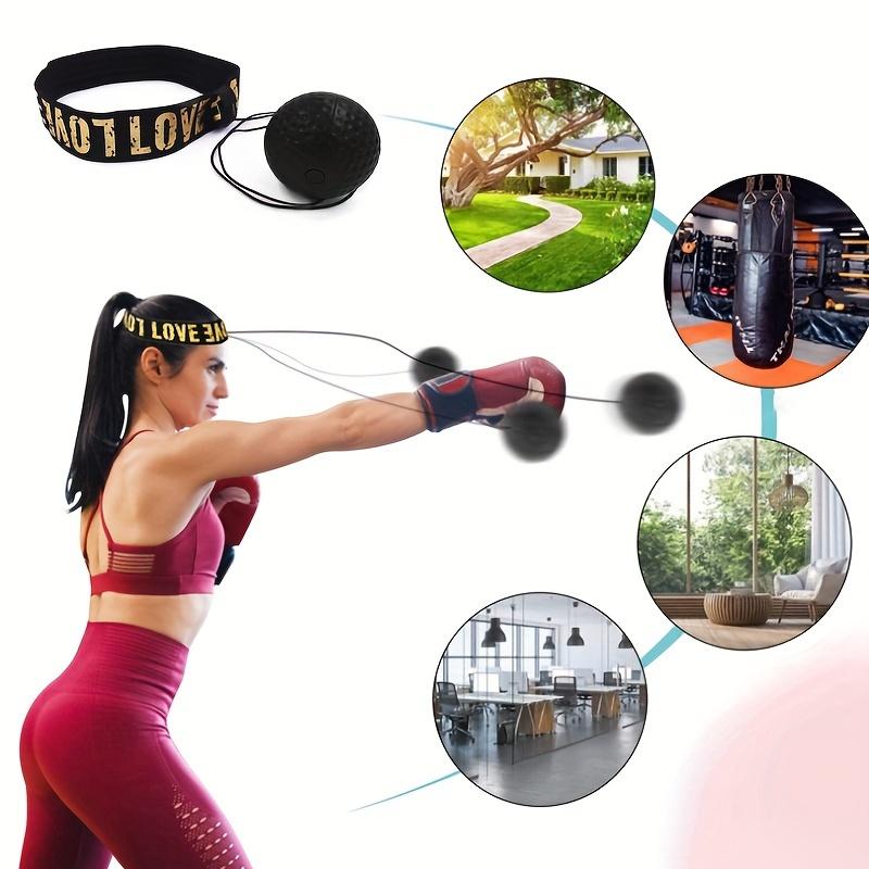 1pc Boxing Ball With Headband, PU Punch Ball, Raising Reaction Force Hand Eye Arts Headband Speed Ball, Boxing Equipment