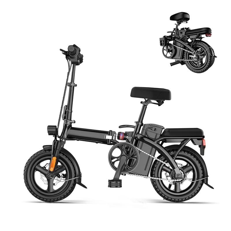 Electric Bike for Adults,Folding Ebike,Electric Bicycle with Removable Battery, 20MPH Commuting Electric Bike, High Brushless Gear Motor