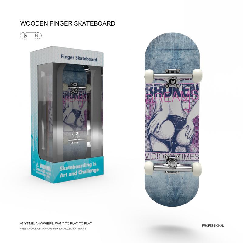 Finger skateboard, a variety of patterns to choose from, fun and flexible finger games