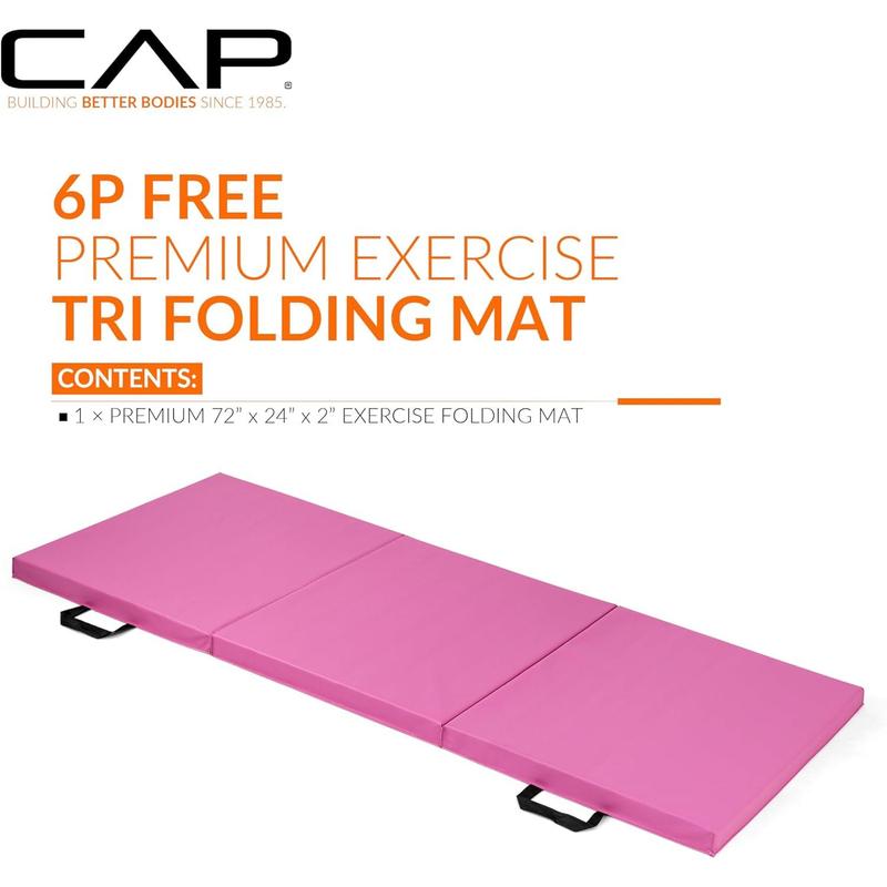 CAPB All Purpose Folding Anti Tear Exercise Training Aerobic Fitness Gym & Gymnastics Balance Mat | Multiple options