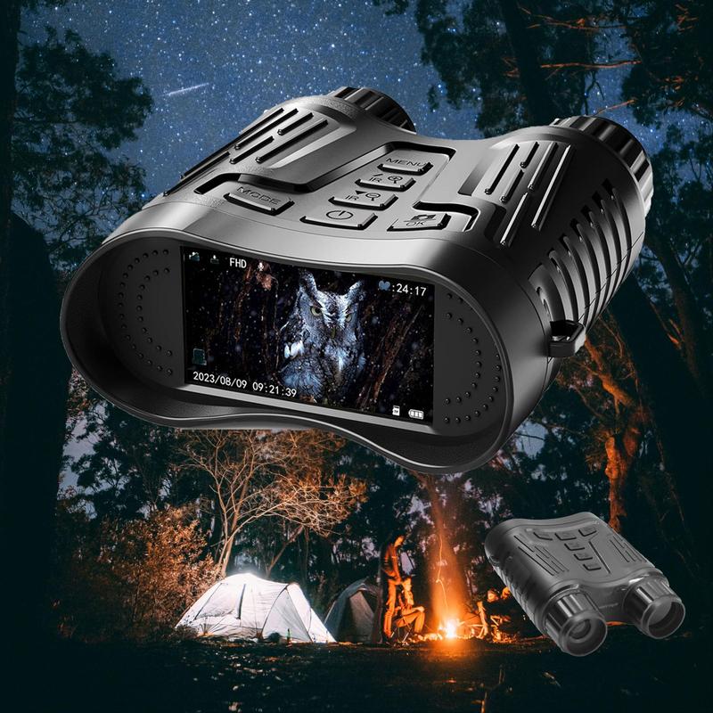 4K Night Vision Goggles with 32GB Card, 8X Digital Zoom Binoculars for Day & Night Use, Waterproof Outdoor Camping & Hiking Equipment for Gifts