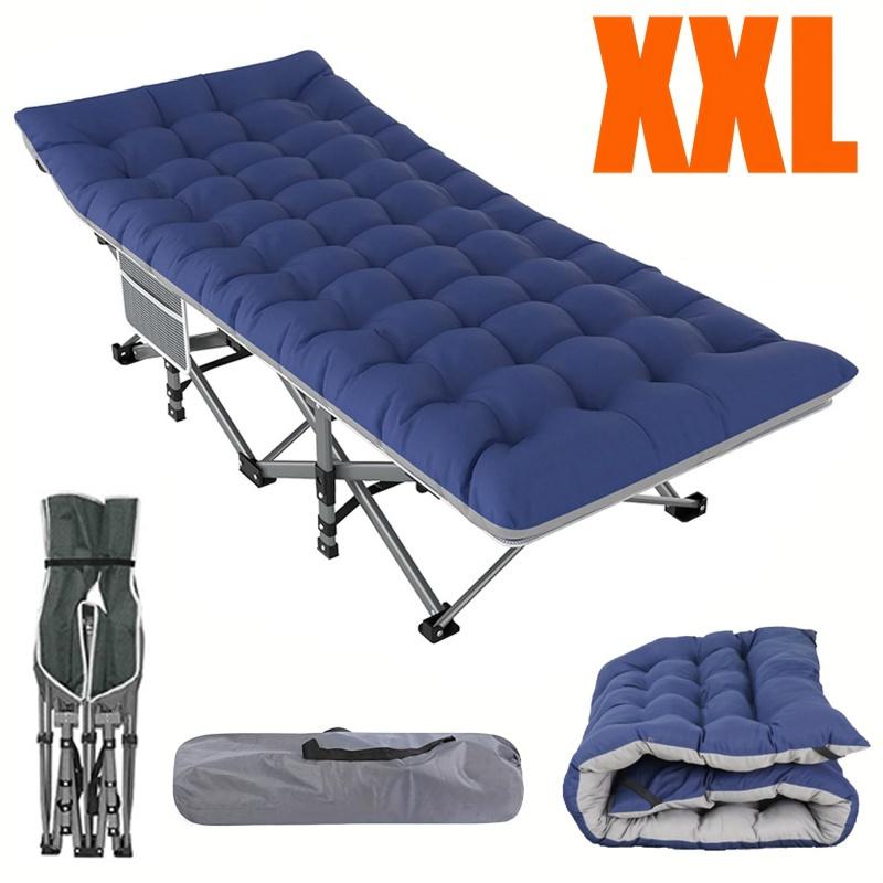 Home & Kitchen Portable Camping Bed, Adult Bed, 28-Inch Widened Heavy Duty Folding Bed, Maximum Load Capacity 600 Lbs, with Thick Cushion, Outdoor Camping Office, Home Nap
