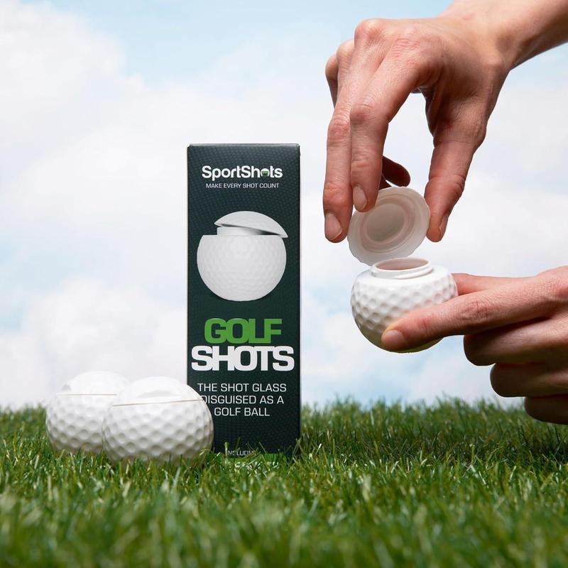 Golf Shot Glasses, 3 Counts 6 Counts Small Golf Cups with Lids, Innovative Shot Glass Gifts for Golf Lovers, Golf Accessories