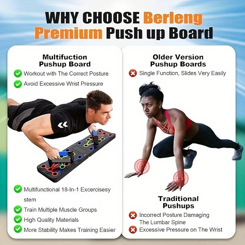 Push-up Board, Home Gym, Portable Exercise Equipment, Pull-up Bar and 20 Fitness Accessories, with Resistance Bands and Abdominal Roller, for Full Body Workout at Home