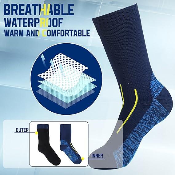 ISUNIE Waterproof Outdoor Sports Socks for Men and Women - Breathable and Warm, Unisex Size