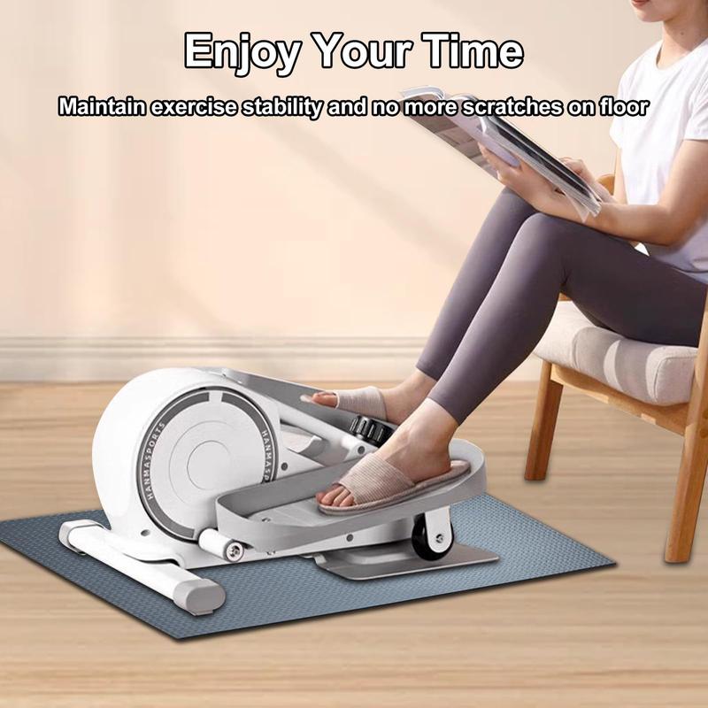 Ellipse Leg Exerciser Machine Non-Slip Mat, Apply to Under Desk Elliptical Peddler While Sitting, Perfect for Electric Seated Foot Pedal Exerciser, Enhanced Stability & Floor Protection Grey(Excluding Ellipse Leg Exerciser Machine)