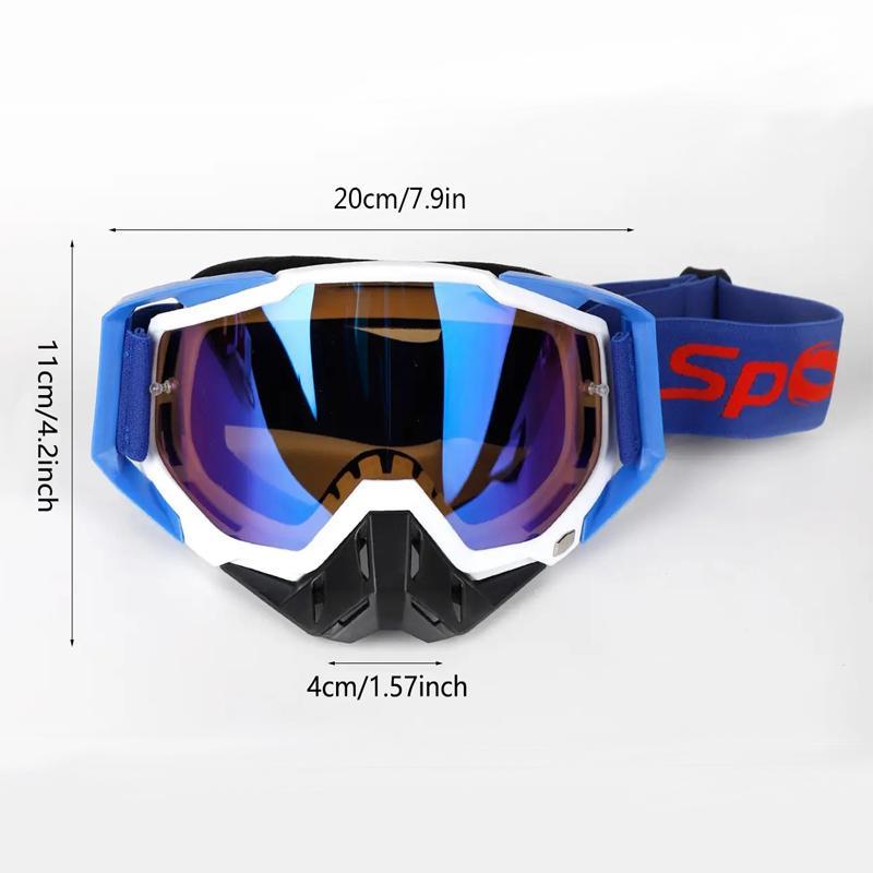 Motorcycle Goggles, Dirt Bike Goggles, Off Road Goggles with Anti Fog UV Protection Lens, Sports & Outdoor Accessories, Christmas Gift