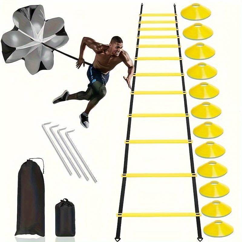 Football Agility Training Equipment Set, 1 Set Football Training Obstacle, Speed Sensitivity Training Ladder, Agility Training Equipment for Football, Christmas Gift