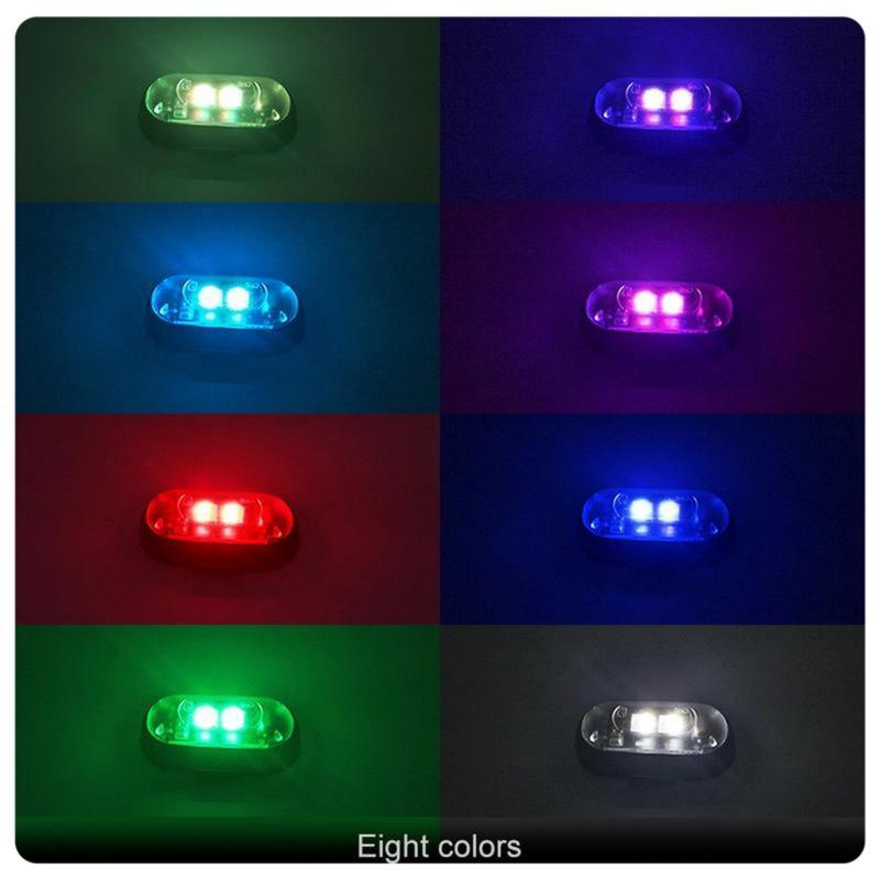 6Pcs Magnetic Led Strobe Lights with Remote Control Wireless Led Lights Rechargeable Emergency Strobe Warning Flashing Lights for Cars Motorcycle Bike