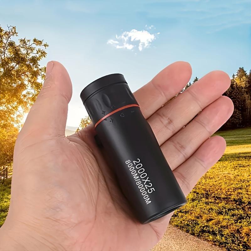 Portable Single Tube Telescope, 2000x25 HD Magnification Monocular High Power Telescope, Suitable for Outdoor Camping, Travel, Concerts, Fishing