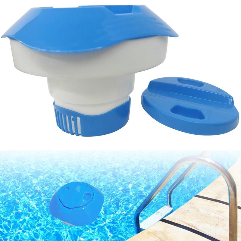 Pool Fountain Chlorine bromine Tablet Dispenser, 1 Count Collapsible Pool Floating Chlorine bromine Tablet Dispenser, Chlorine bromine Tablet Dispenser for Pool Fountain Spa Hot Tub, Pools, Hot Tubs & Supplies