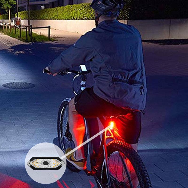 Wireless Remote Control Bicycle Tail Light, USB Rechargeable Bicycle Light With Turn Signals, Waterproof & Super Bright Bicycle Tail Light For Nighttime Safety