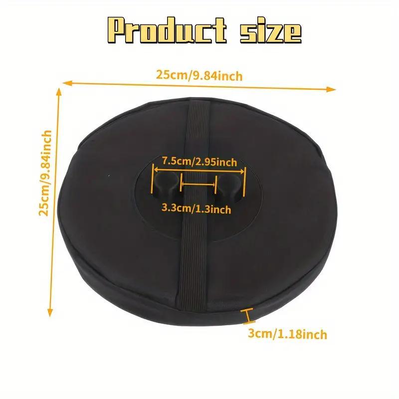 Portable Foldable Stool Pad, Waterproof Oxford Cloth Seat Cushion with Elastic Band , Round Seat Pad for Outdoor Camping Hiking Travel