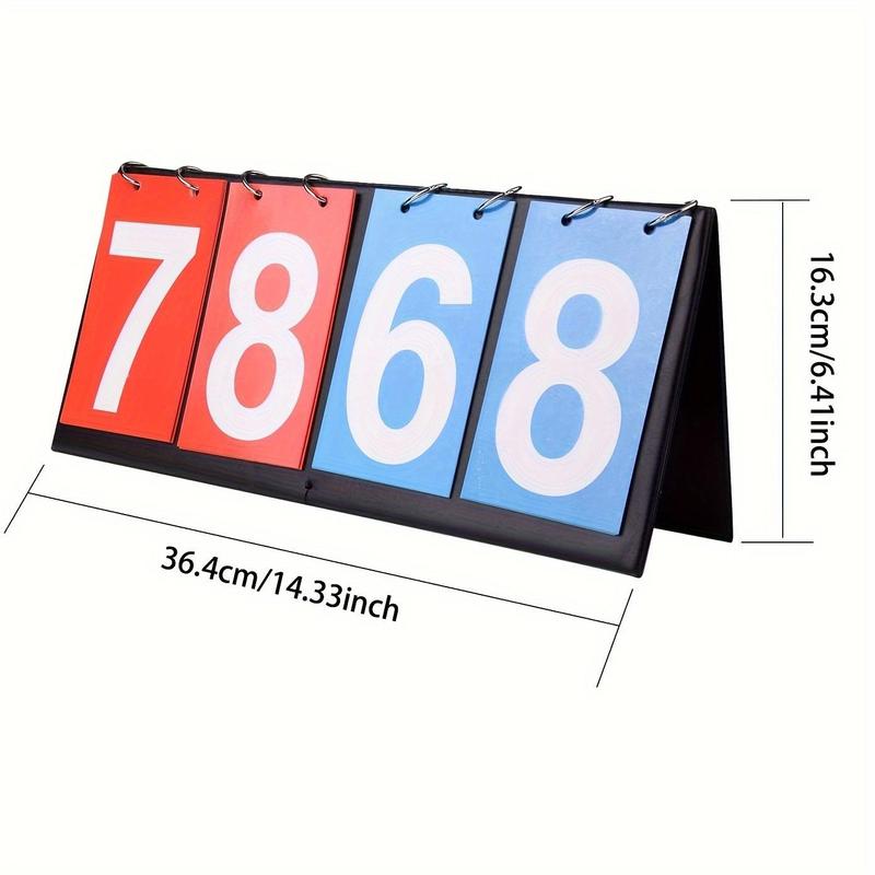 Portable Flip Scoreboard, Digit Score Display Board for Table Tennis, Basketball, Volleyball, Indoor, Outdoor Games