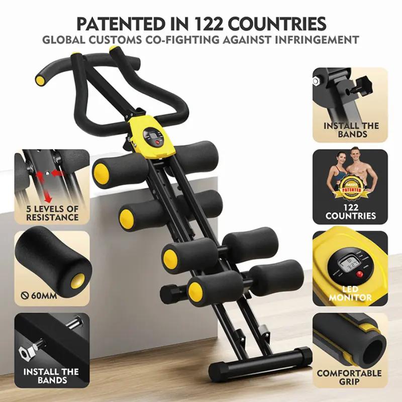 Ab Trainer for Home Gym,Riding Machine for Abs,Core Strength Ab Training Machine, Full body Exercise Equipment, Sit Up & Push Up Machine, Thanksgiving Gifts