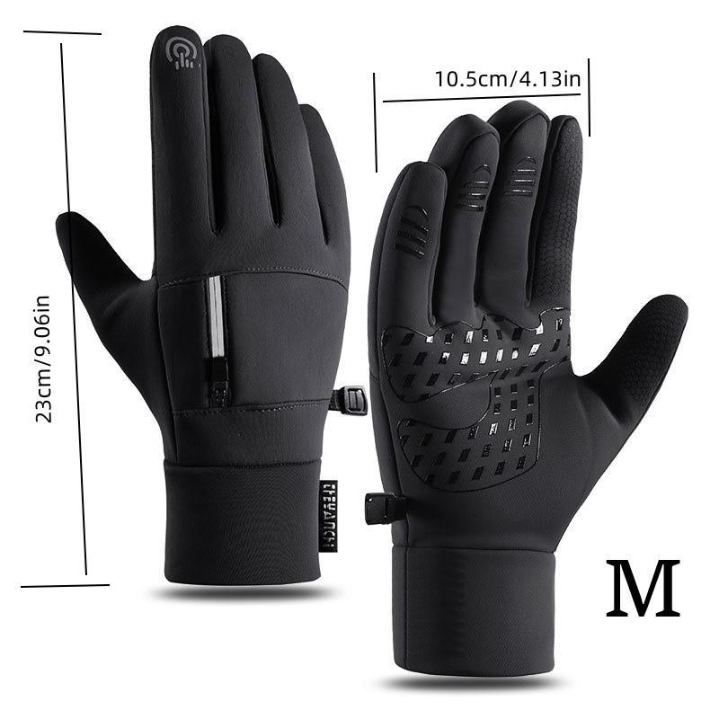 Winter Outdoor Sports Gloves, Windproof & Waterproof Touch Screen Gloves, Warm Gloves for Skiing, Running, Fishing, Golf, Christmas Gift