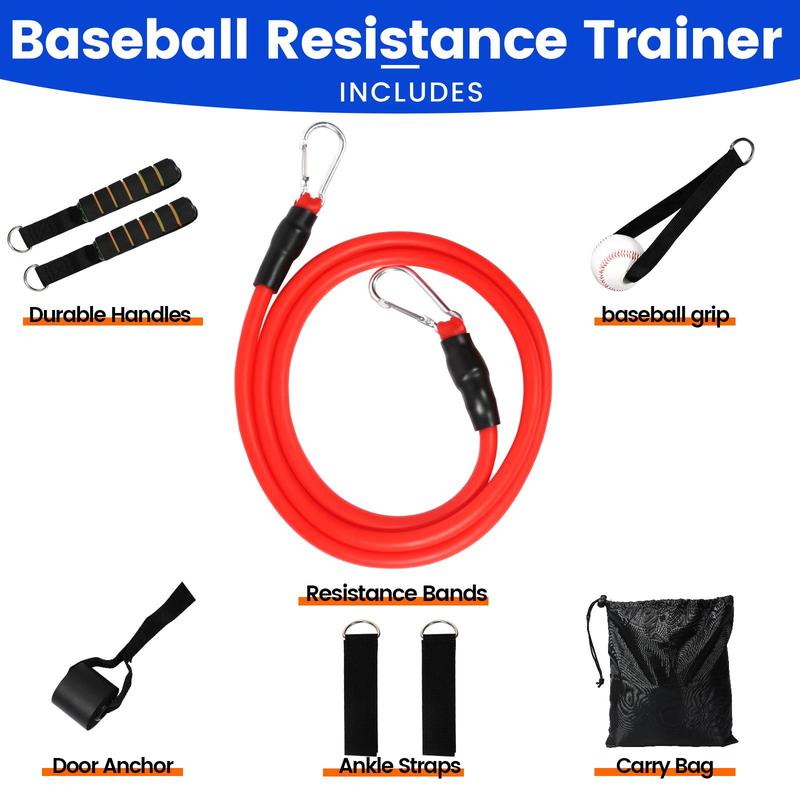 Baseball Resistance Trainer Set, 10pcs set Baseball Throwing Trainer, Arm Strength Training Accessories, Baseball Training Aid Equipment, Christmas Gift