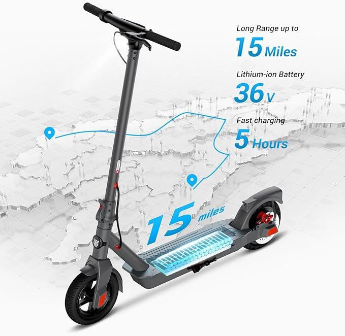 SISIGAD Electric Scooter Adults Peak 500W Motor,Long Range Scooter,8.5