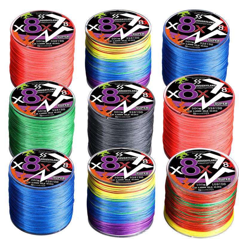 Sougayilang Cost-Effective Super Strong 8 Strands Braided Fishing Line 22LB to 88LB Test  Hi-Grade fishing line, Outdoor fishing supplies