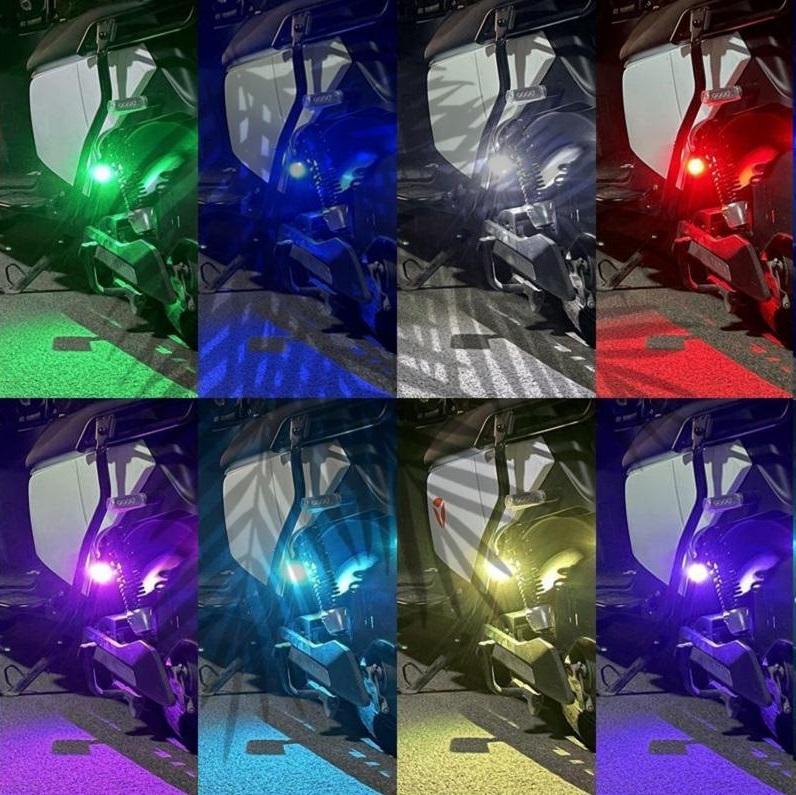 6Pcs Magnetic Led Strobe Lights with Remote Control Wireless Led Lights Rechargeable Emergency Strobe Warning Flashing Lights for Cars Motorcycle Bike