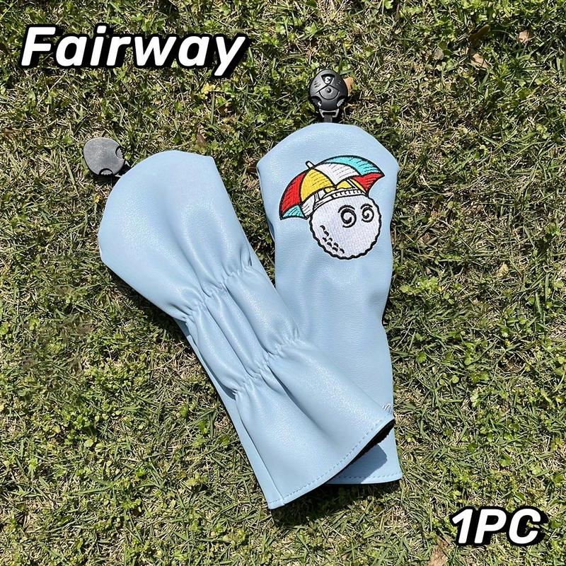 Golf Wood Head Cover, Cartoon Pattern Golf Club Head Cover, Waterproof Protector Set, Soft Durable Golf Accessories